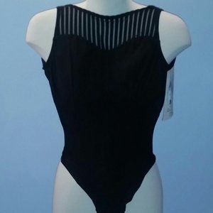 Black one piece swimstuit